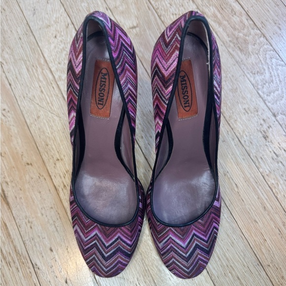 MISSONI *AUTHENTIC* Knit Zig Zag Stilettos Orange Label - Picture 6 of 14